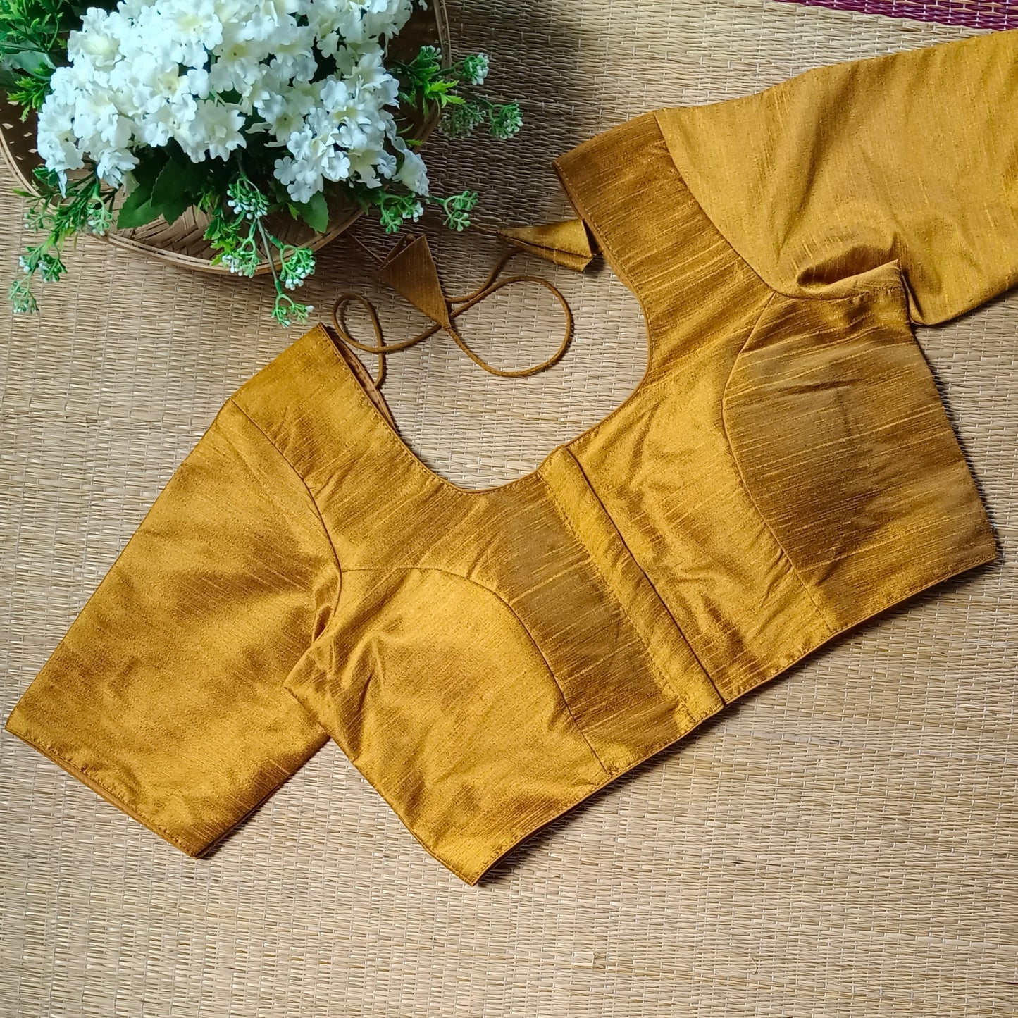 Classic Plain Mustard Blouse