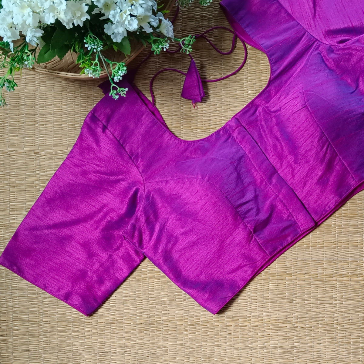 Classic Plain Magenta Blouse