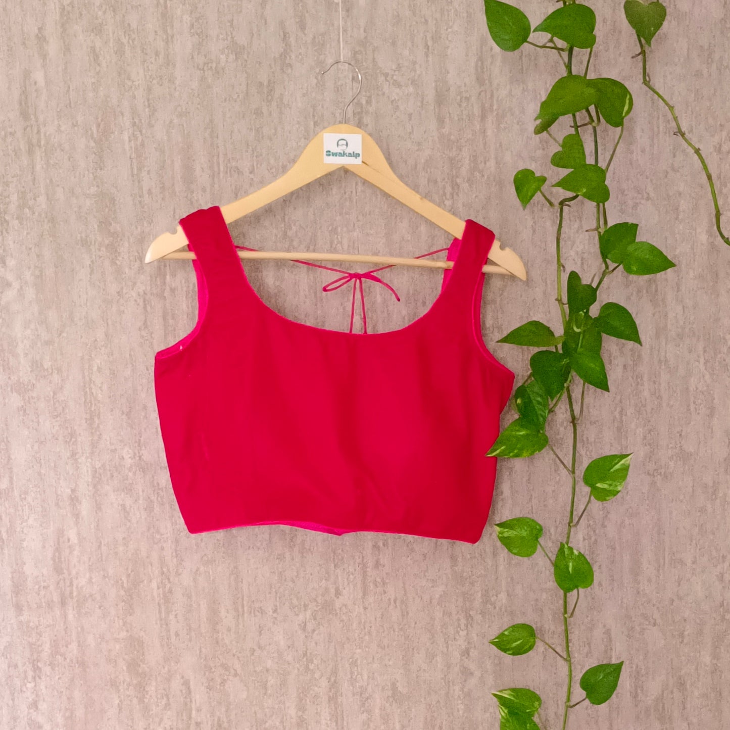 Rani Pink Velvet Blouse