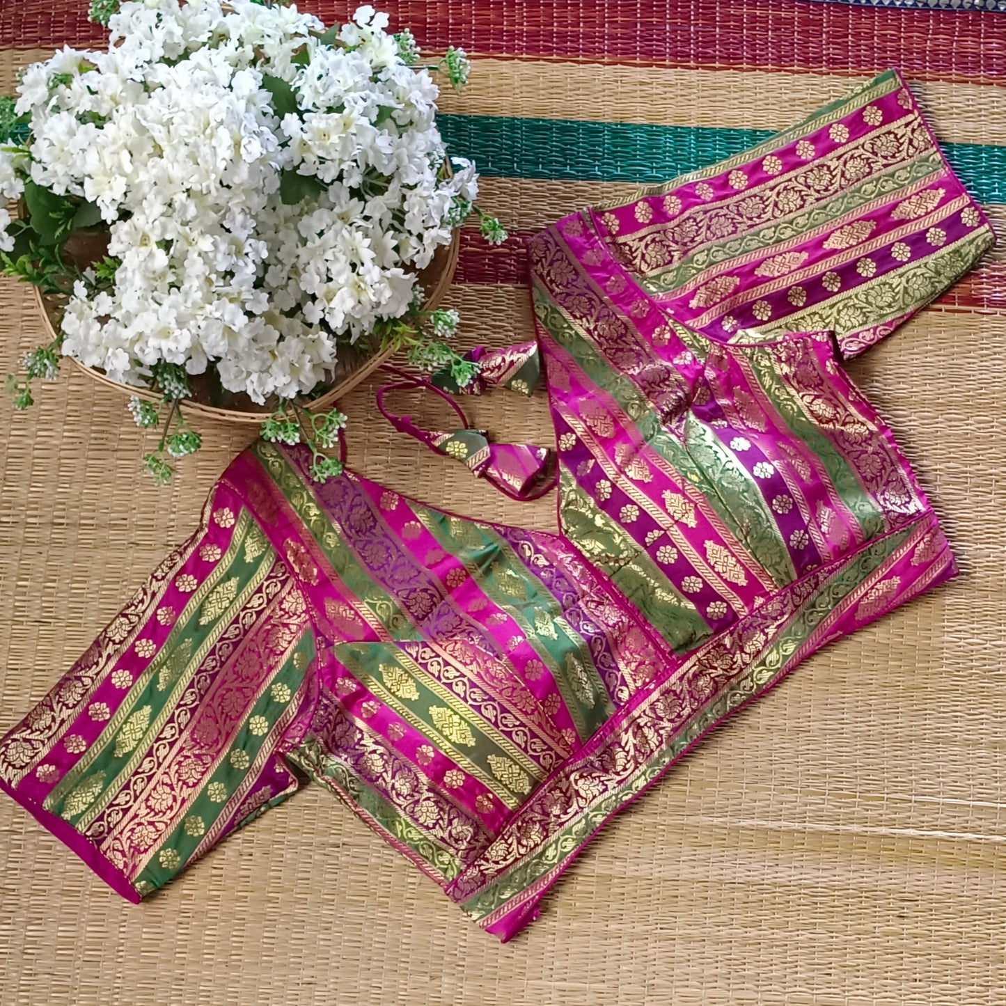 Multicolor Brocade Blouse