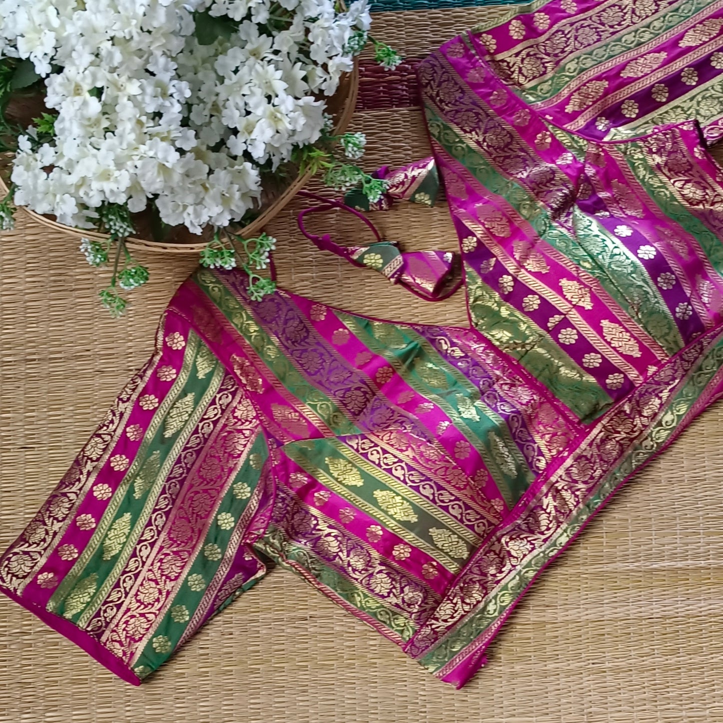 Multicolor Brocade Blouse