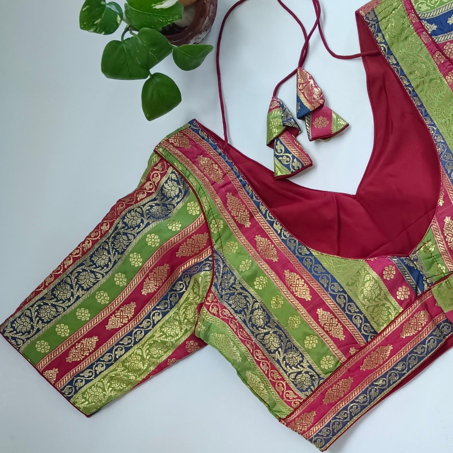 Multicolor Brocade Blouse