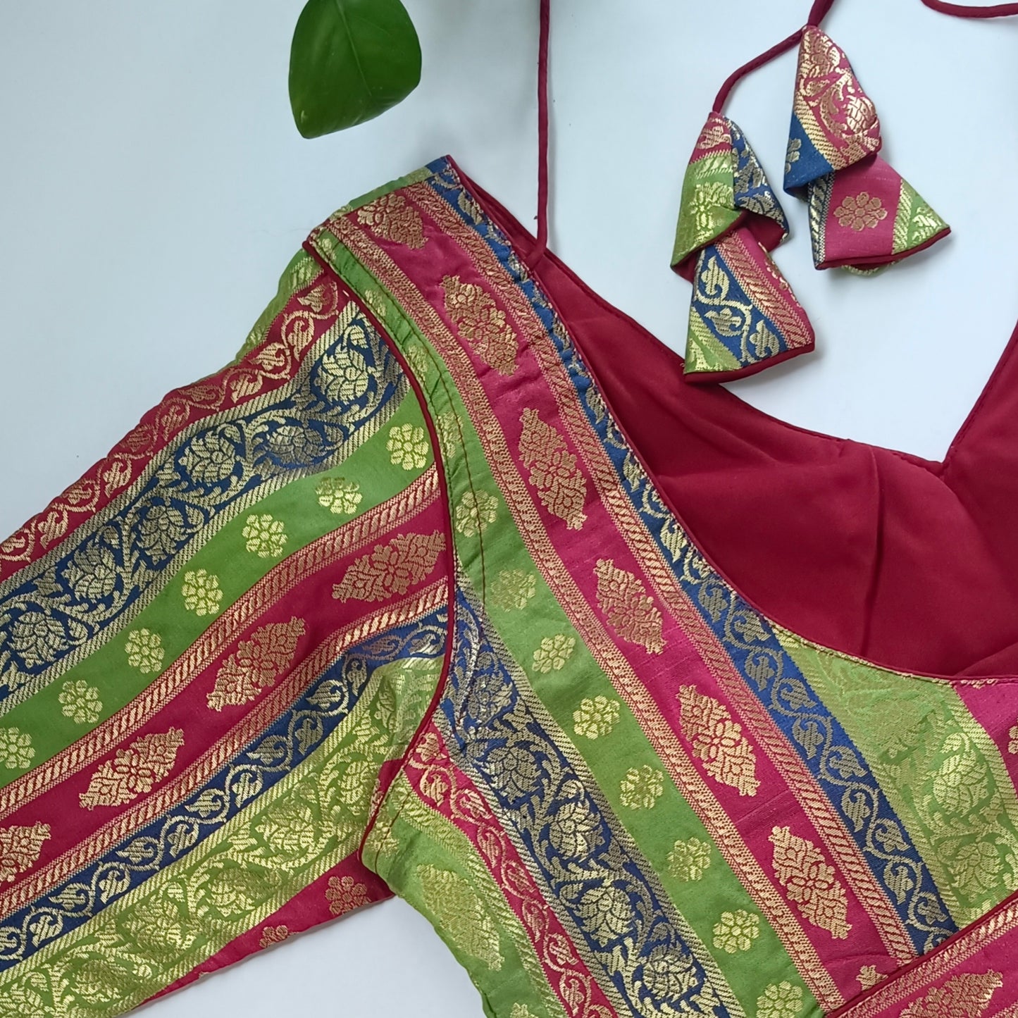 Multicolor Brocade Blouse