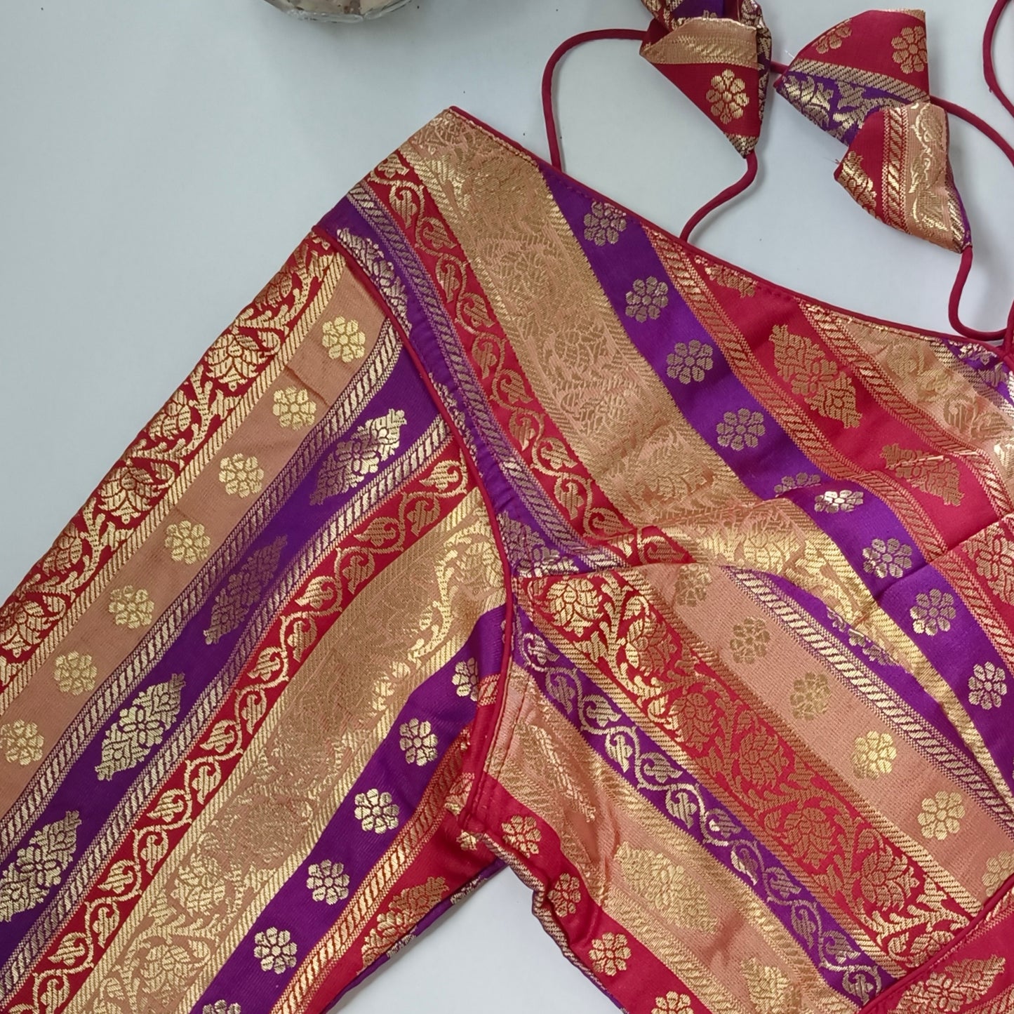 Multicolor Brocade Blouse