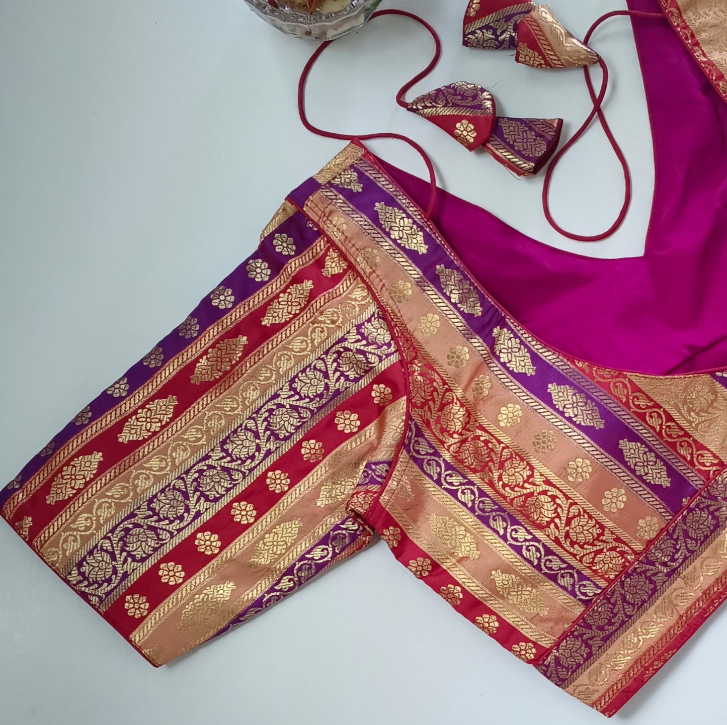 Multicolor Brocade Blouse