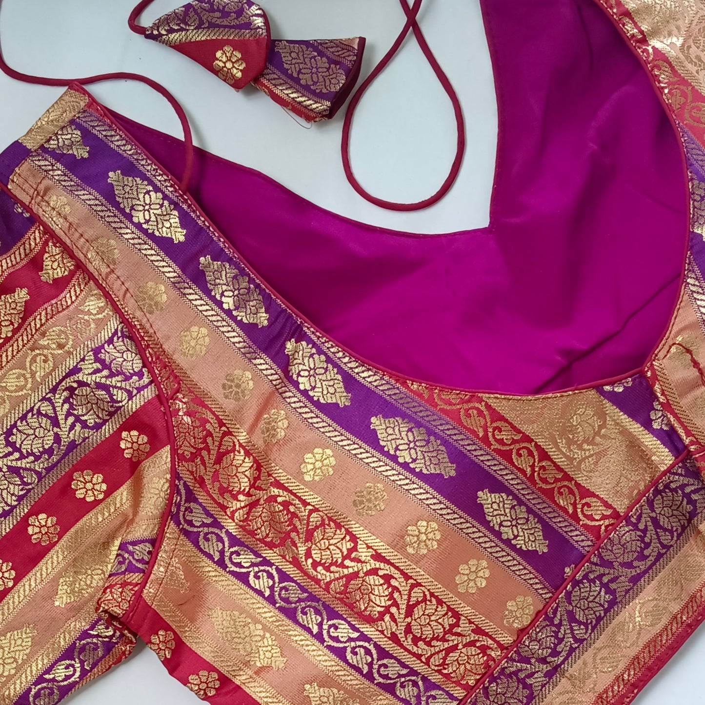 Multicolor Brocade Blouse
