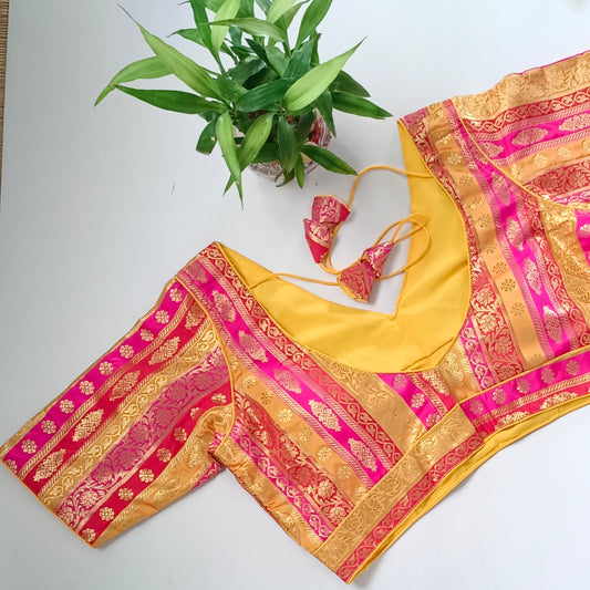 Multicolor Brocade Blouse