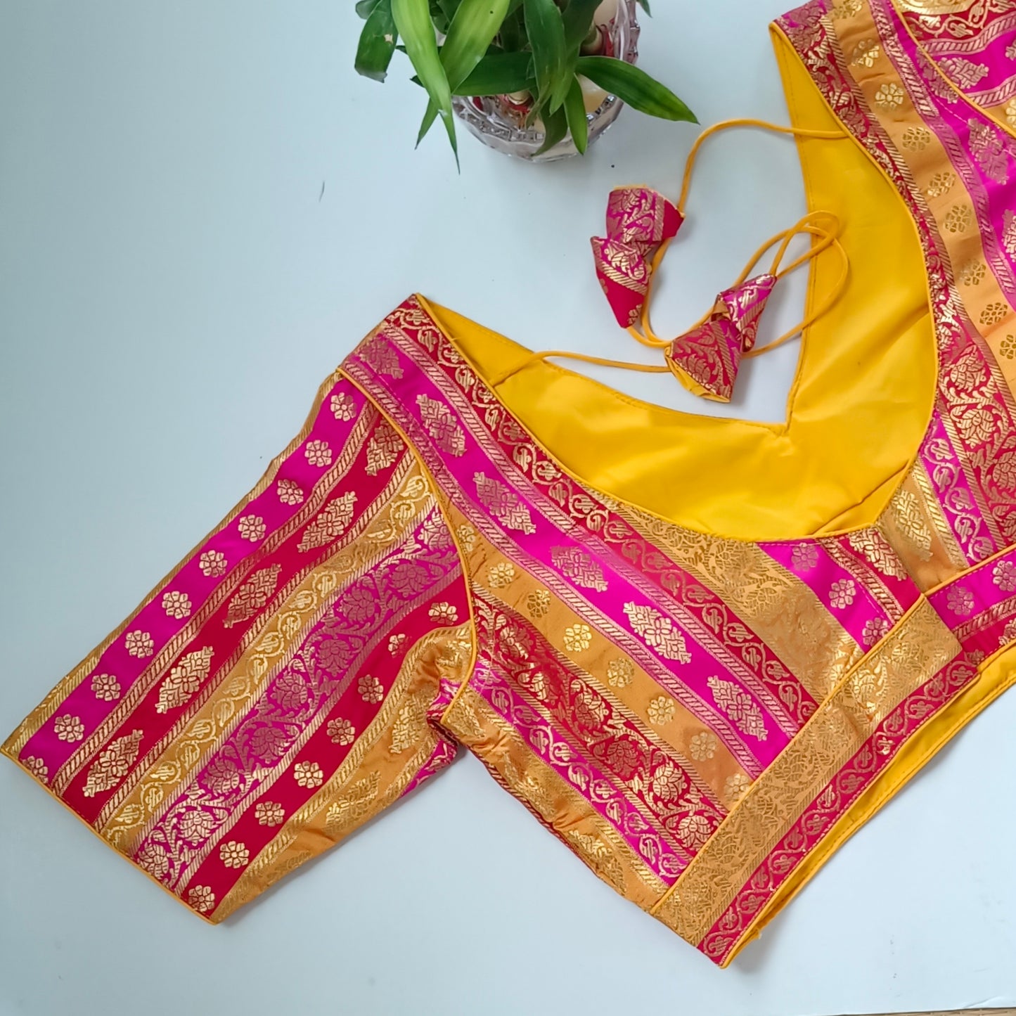 Multicolor Brocade Blouse