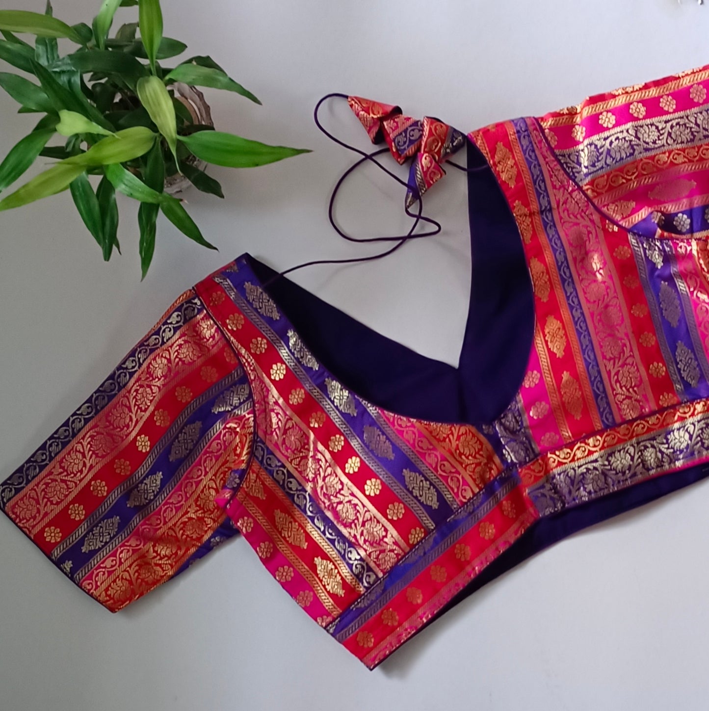 Multicolor Brocade Blouse