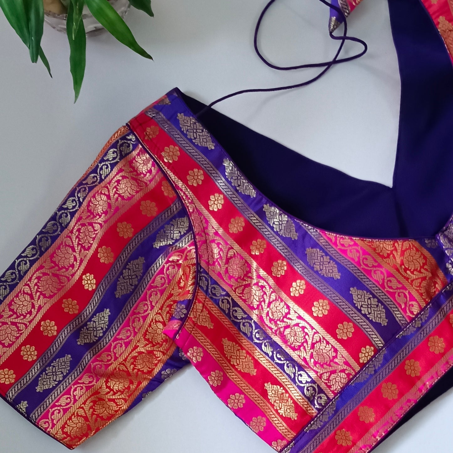 Multicolor Brocade Blouse