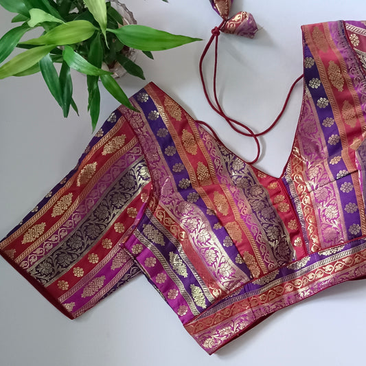 Multicolor Brocade Blouse