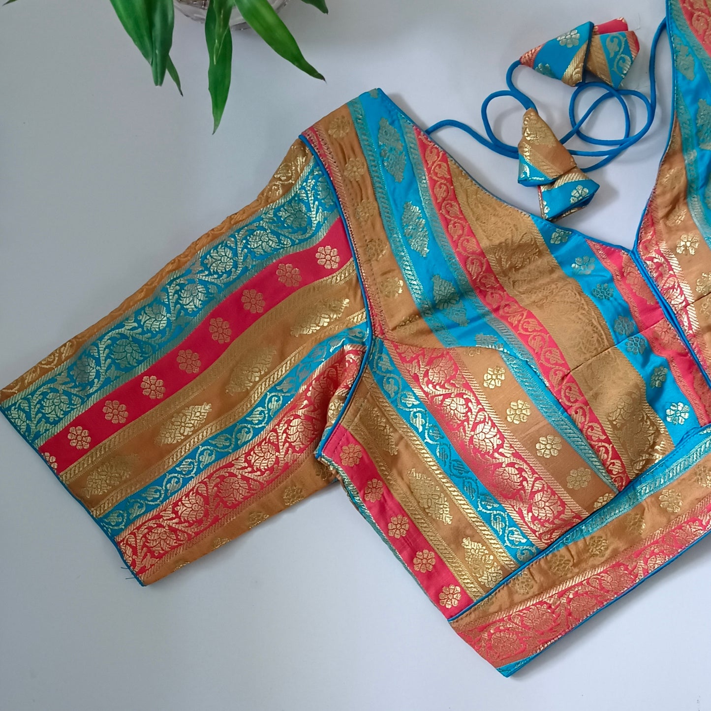Multicolor Brocade Blouse