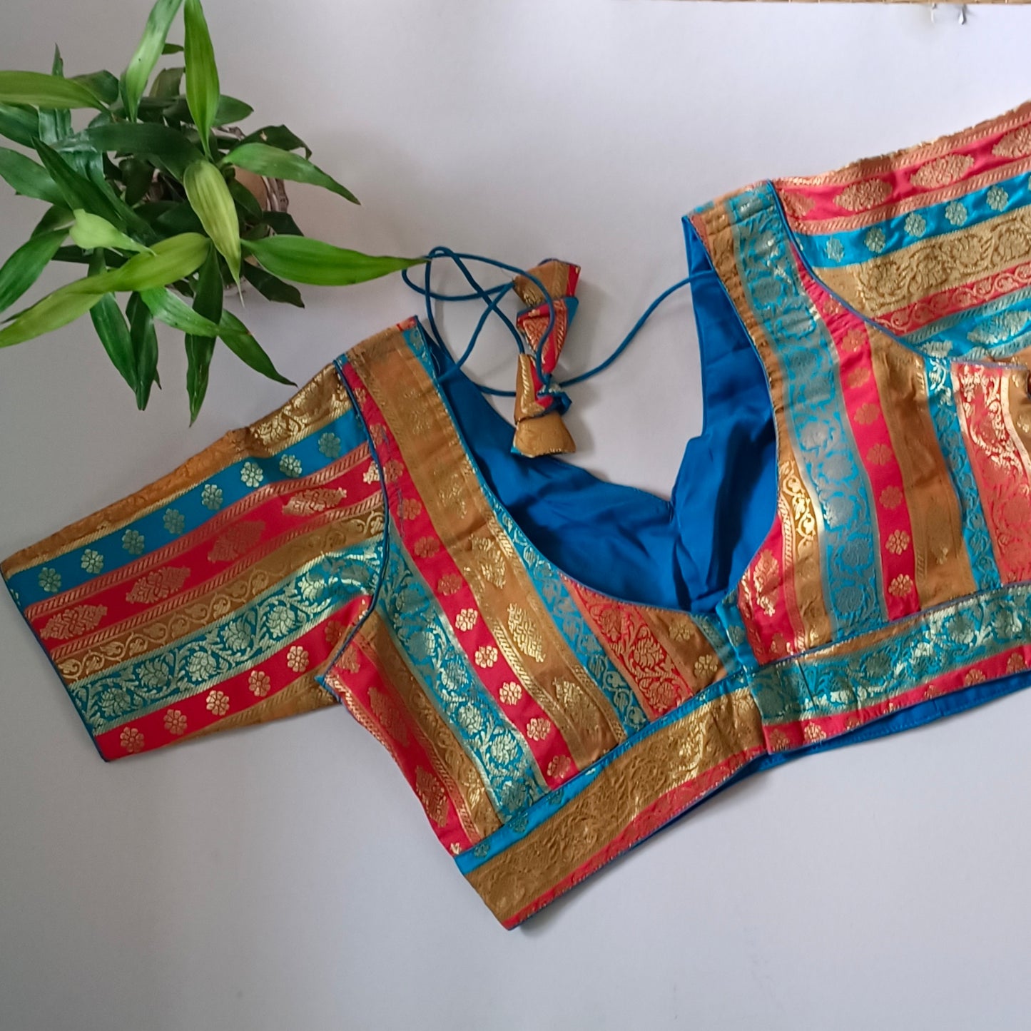 Multicolor Brocade Blouse