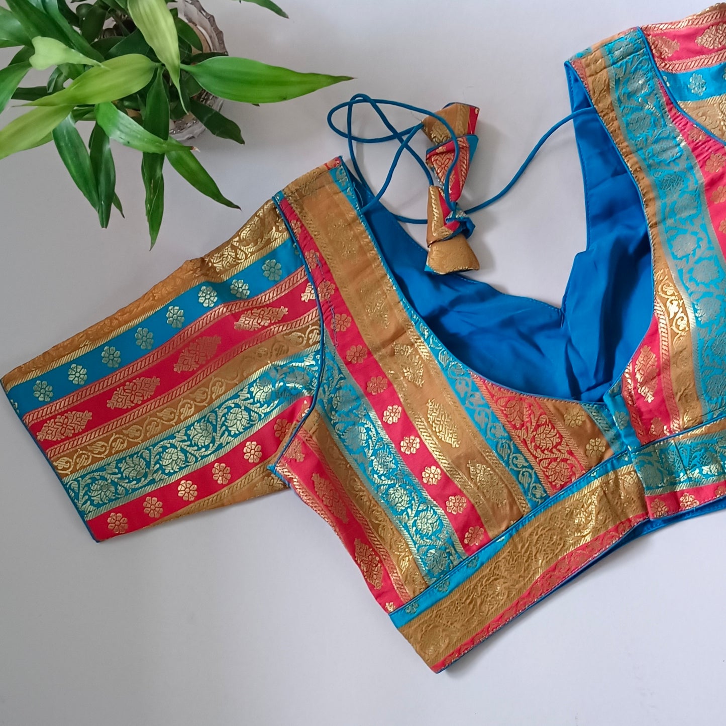 Multicolor Brocade Blouse