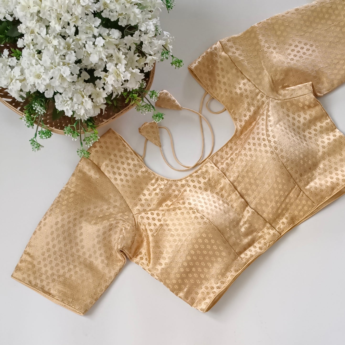Classic Golden Brocade Blouse(assorted)