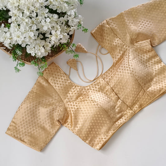 Classic Golden Brocade Blouse(assorted)