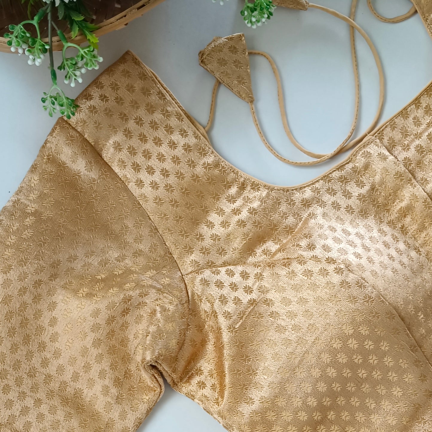 Classic Golden Brocade Blouse(assorted)