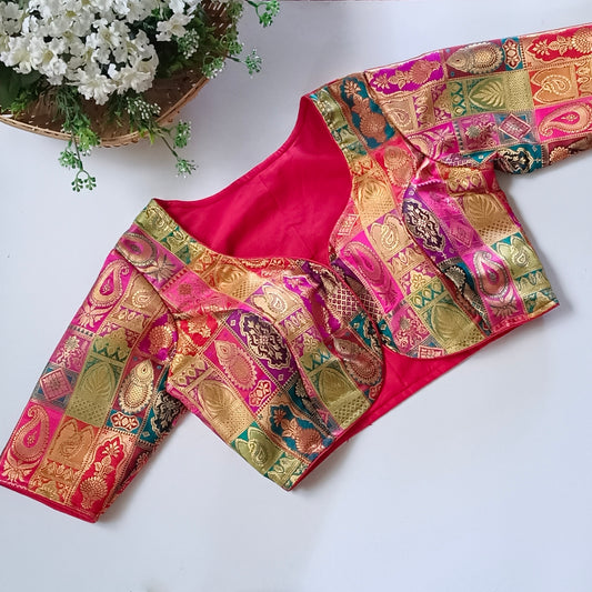 Multicolor Brocade Blouse(assorted)