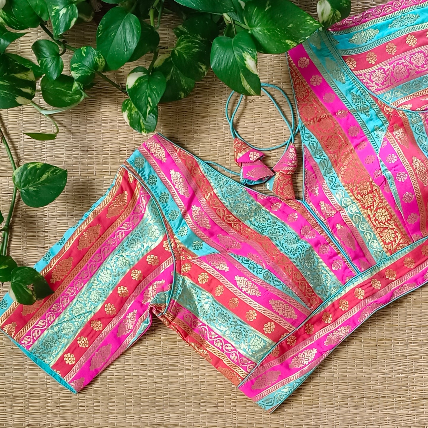 Multicolor Brocade Blouse