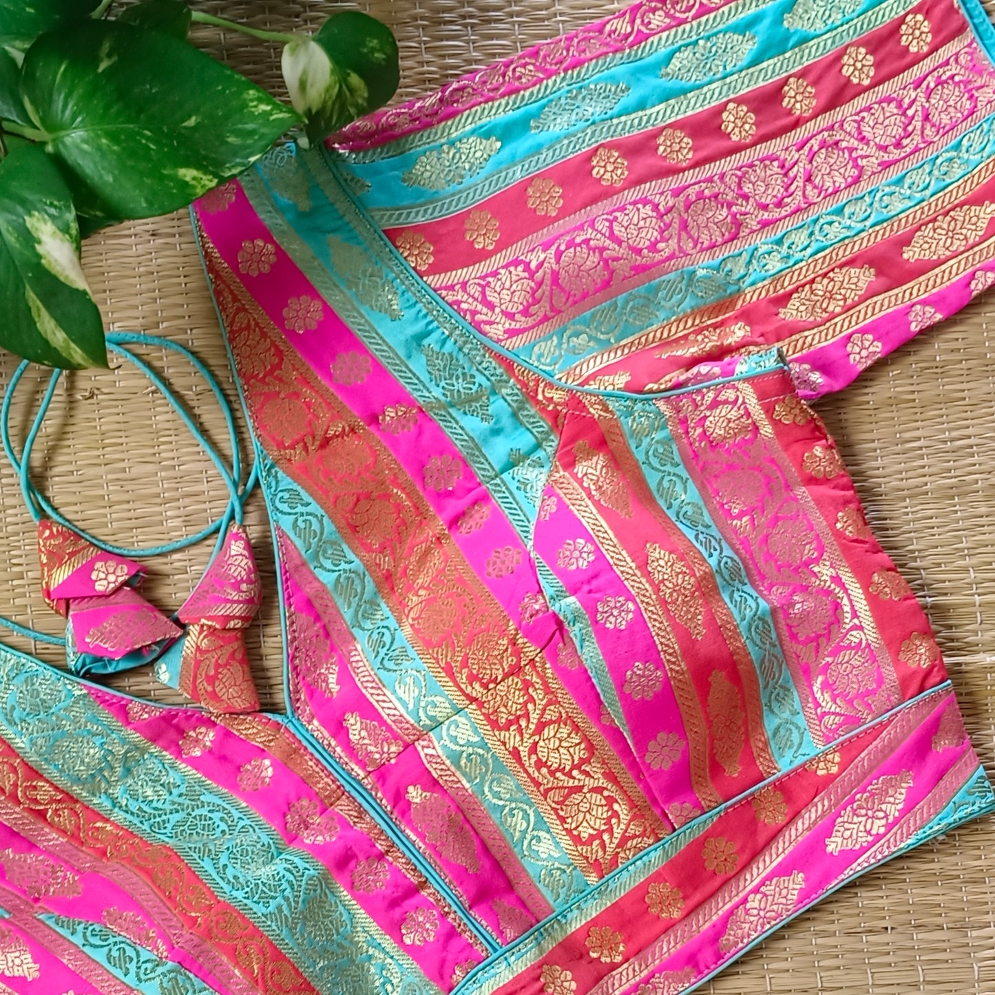 Multicolor Brocade Blouse