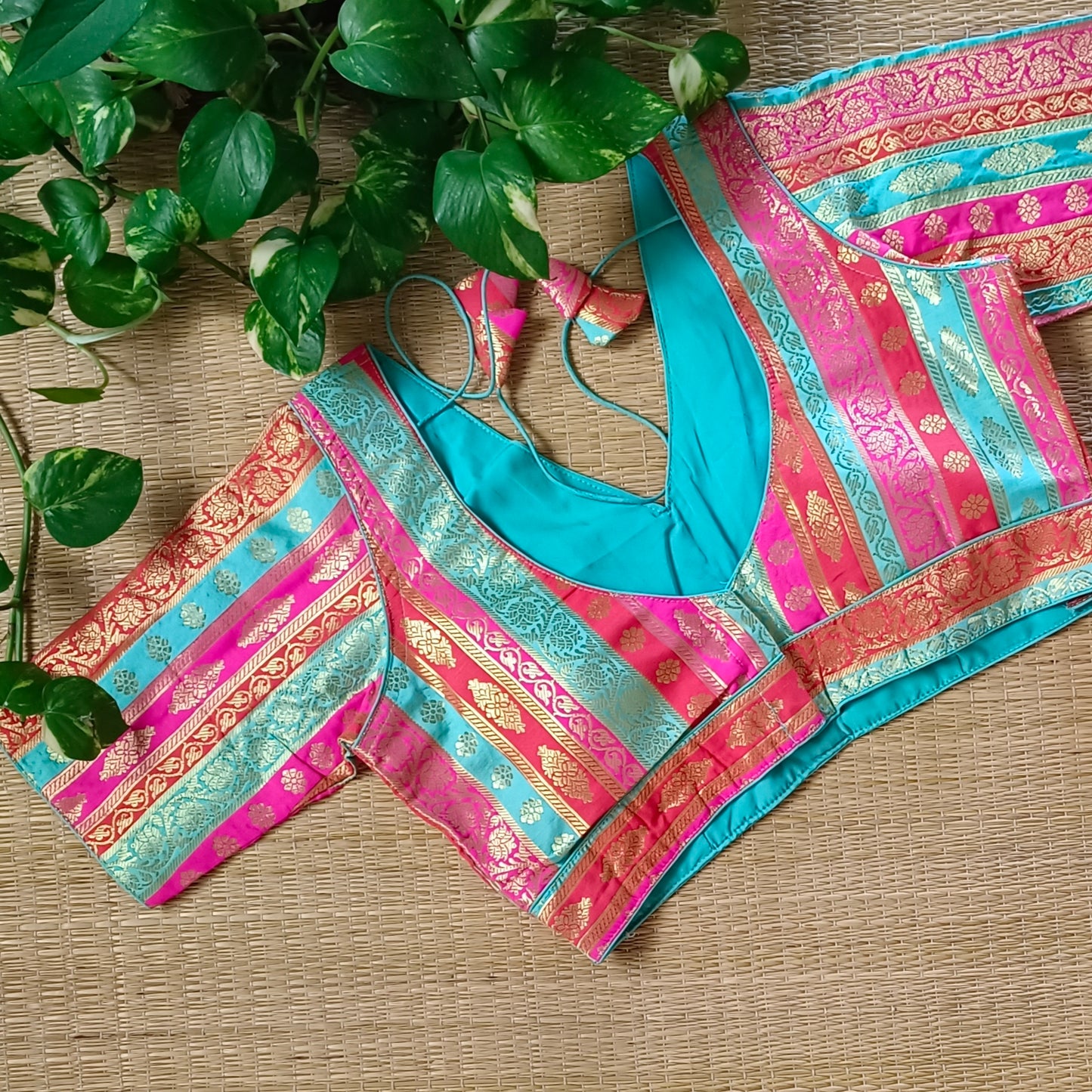Multicolor Brocade Blouse