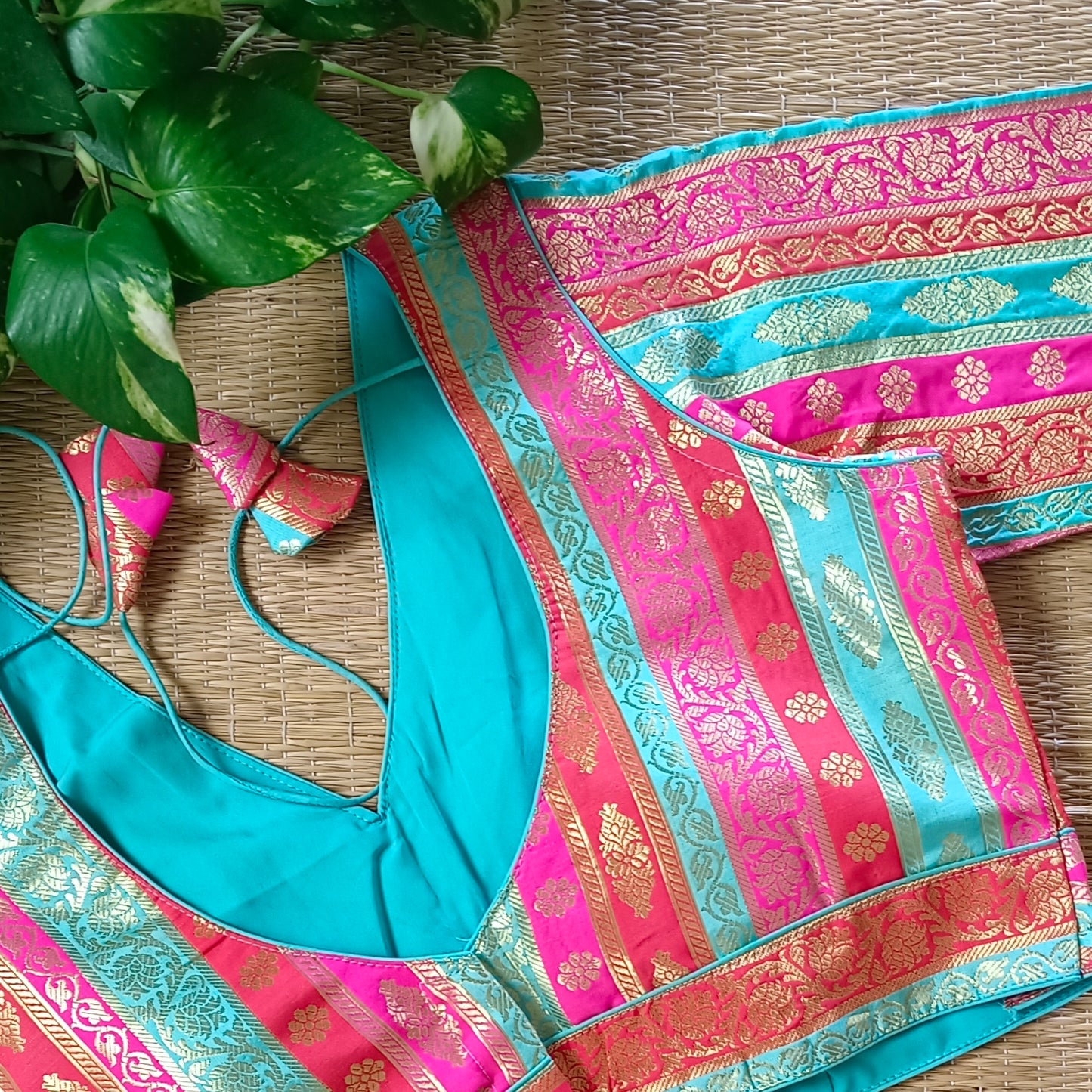 Multicolor Brocade Blouse