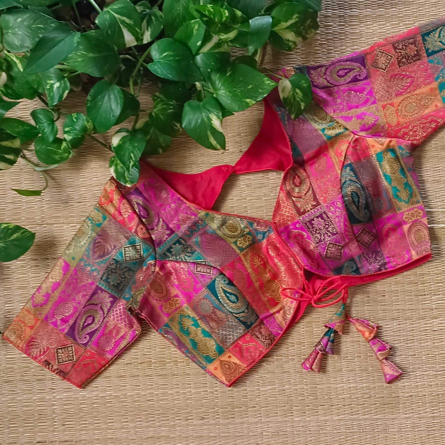 Multicolor Brocade Blouse