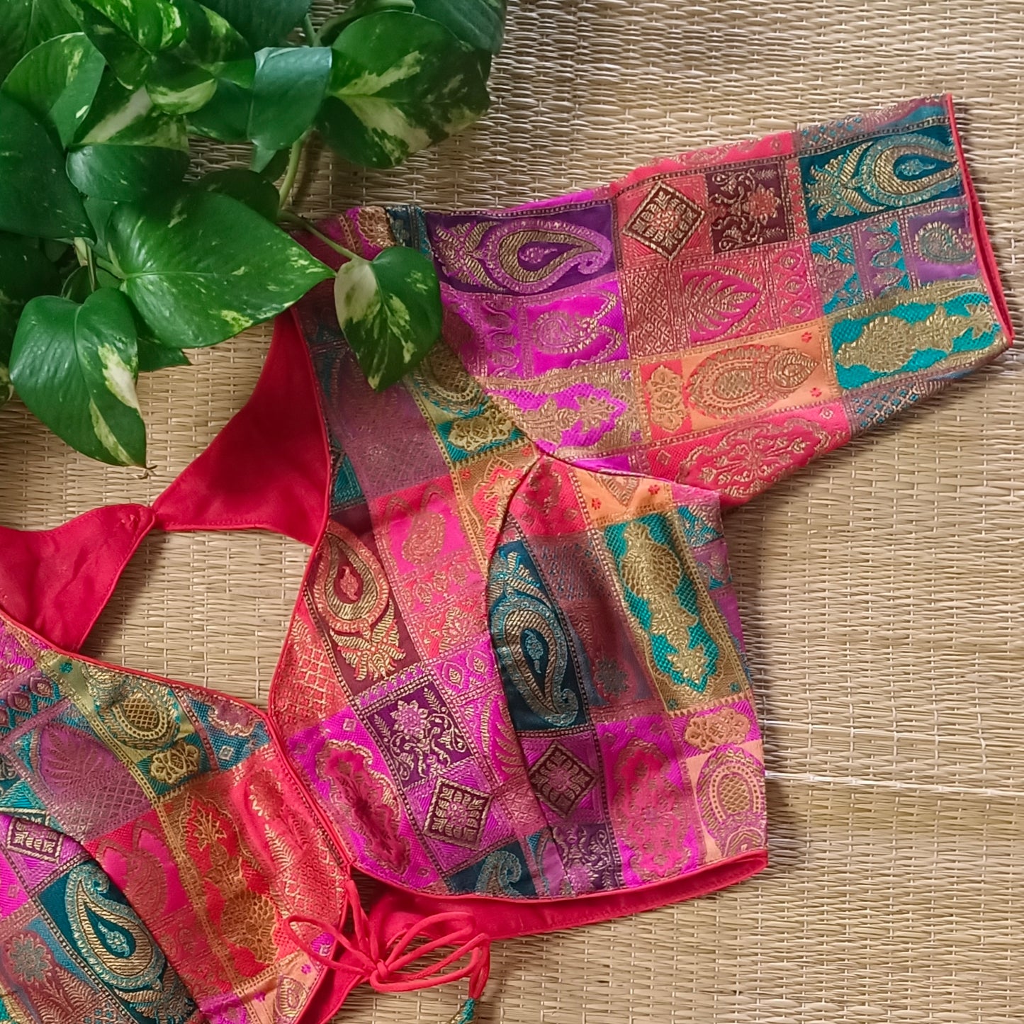 Multicolor Brocade Blouse