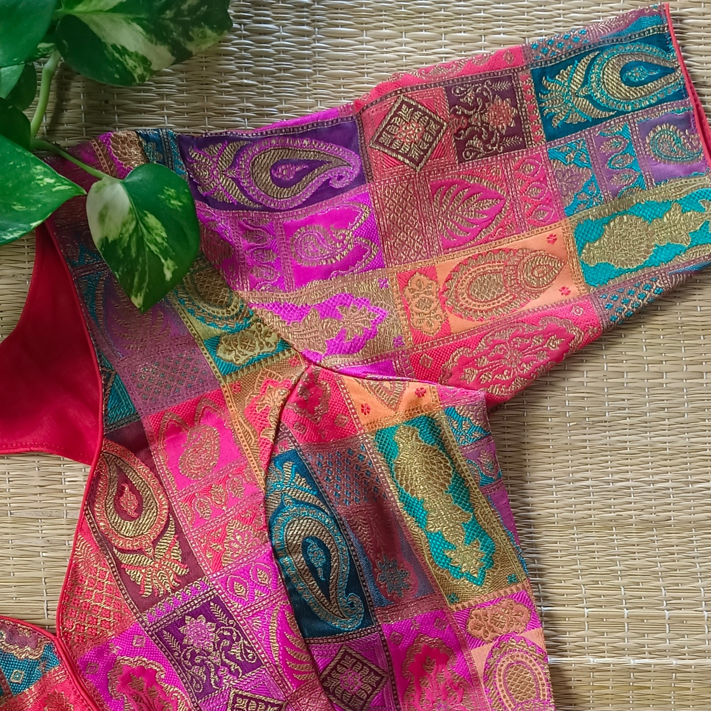 Multicolor Brocade Blouse
