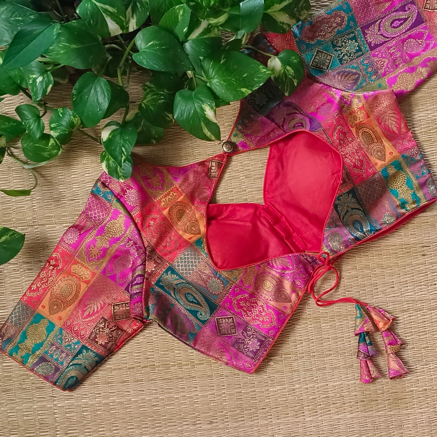 Multicolor Brocade Blouse
