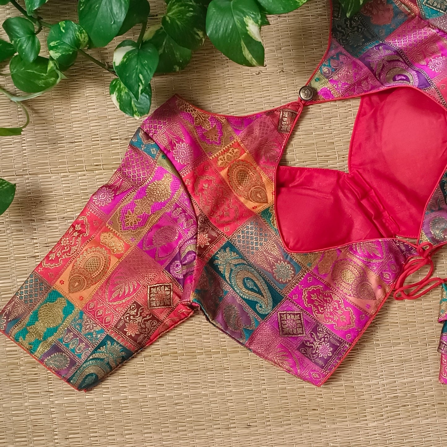 Multicolor Brocade Blouse