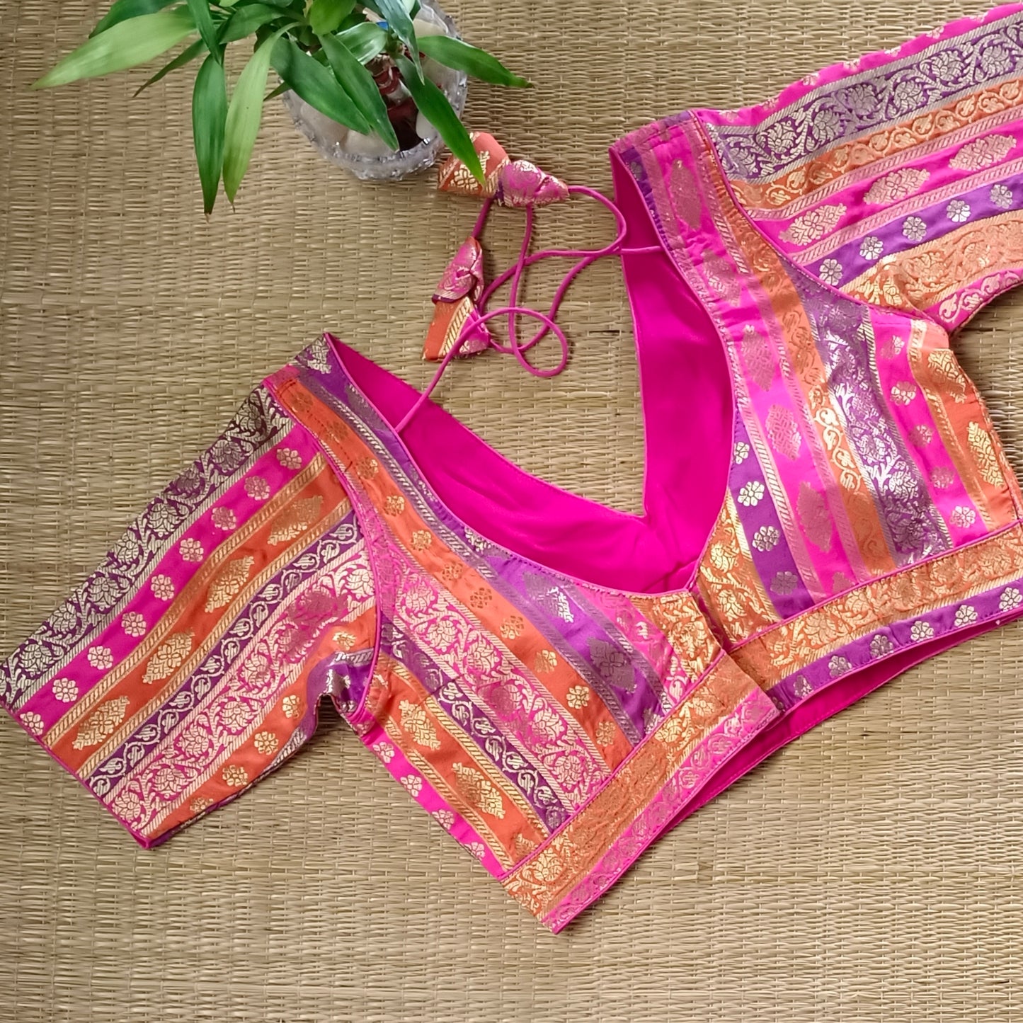 Multicolor Brocade Blouse