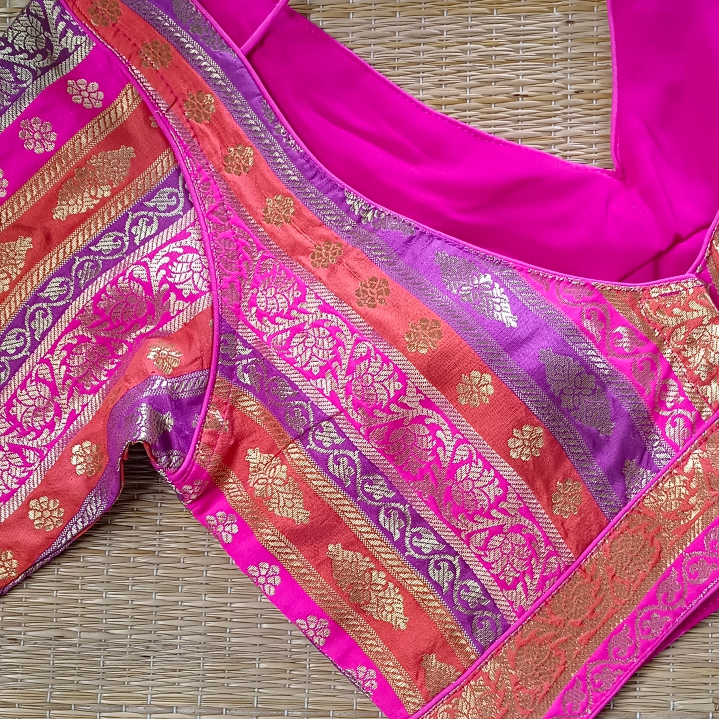 Multicolor Brocade Blouse