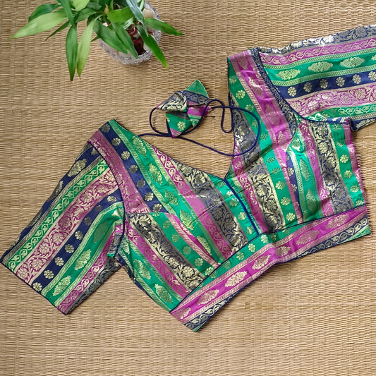 Multicolor Brocade Blouse