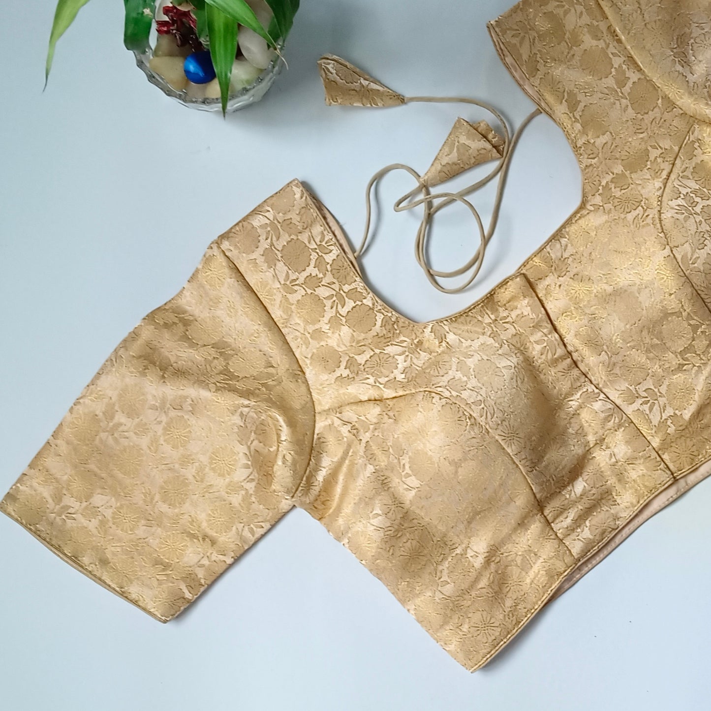 Classic Golden Brocade Blouse(assorted)