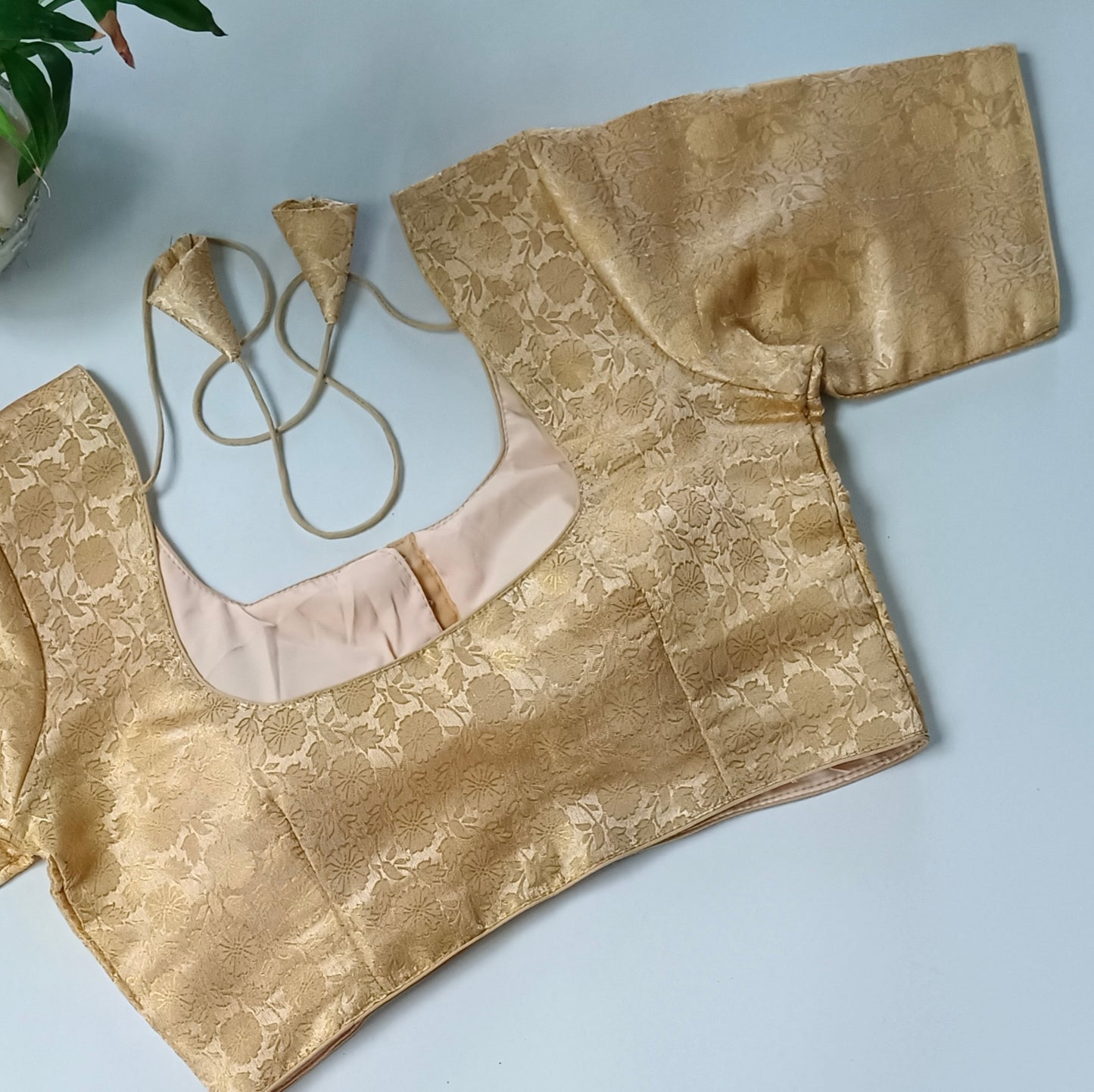 Classic Golden Brocade Blouse(assorted)