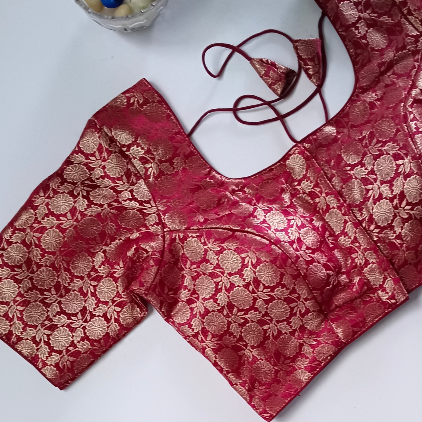Classic Maroon Brocade Blouse(assorted)