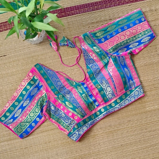 Multicolor Brocade Blouse