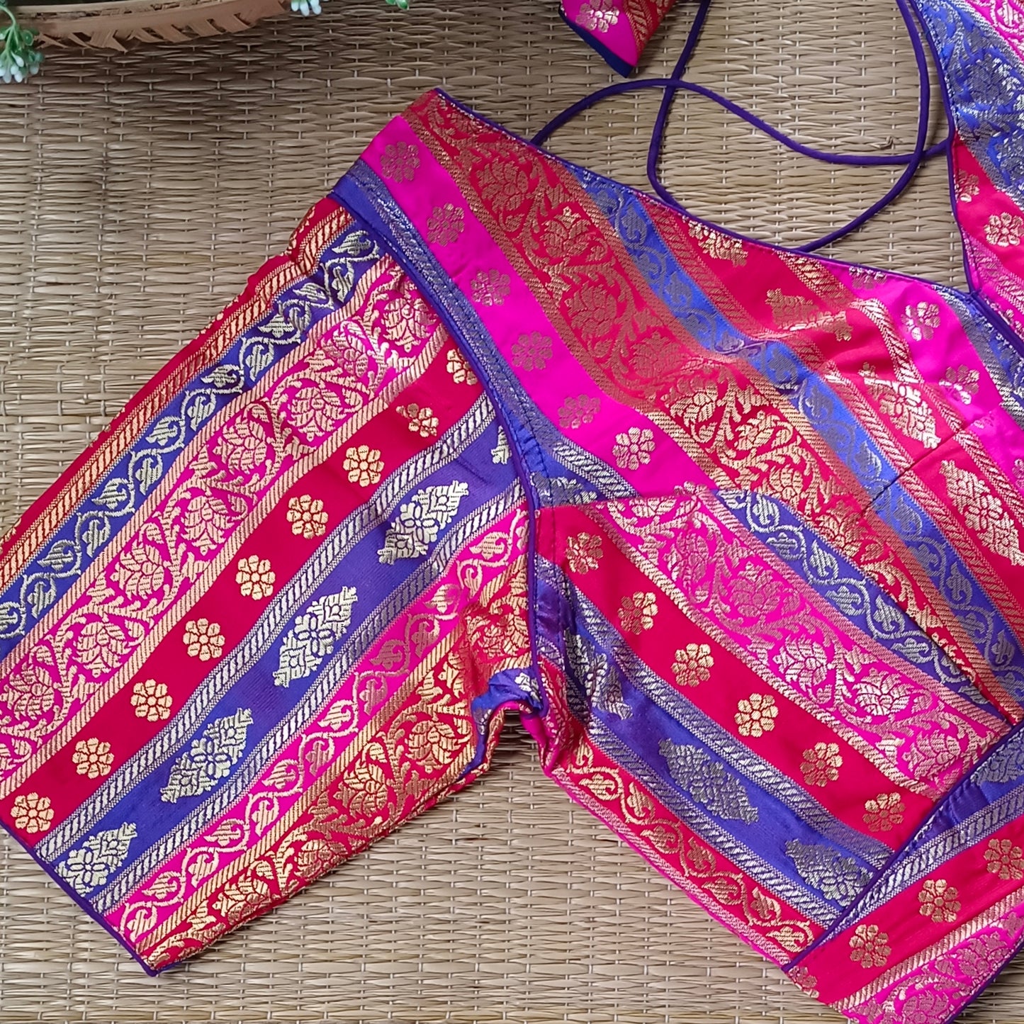 Multicolor Brocade Blouse