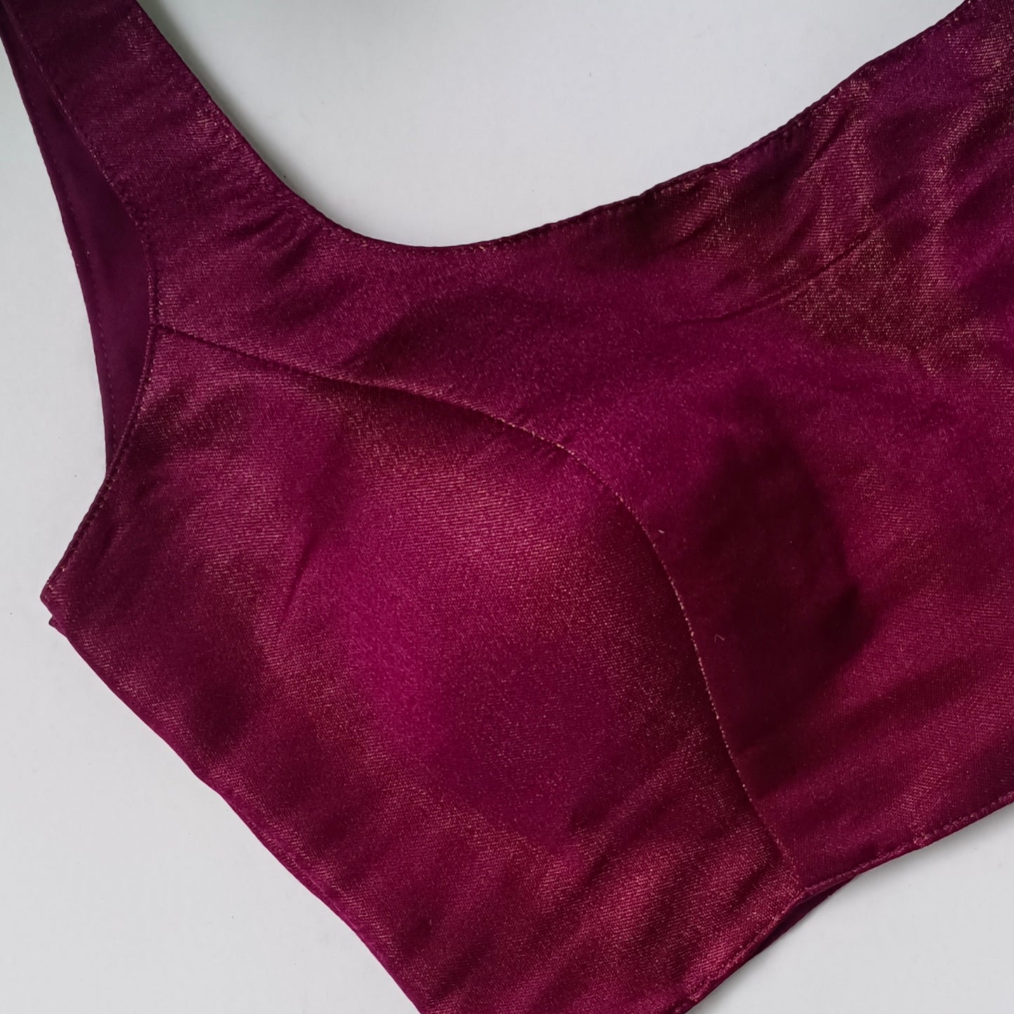 Metallic Wine Classic Sleeveless Blouse