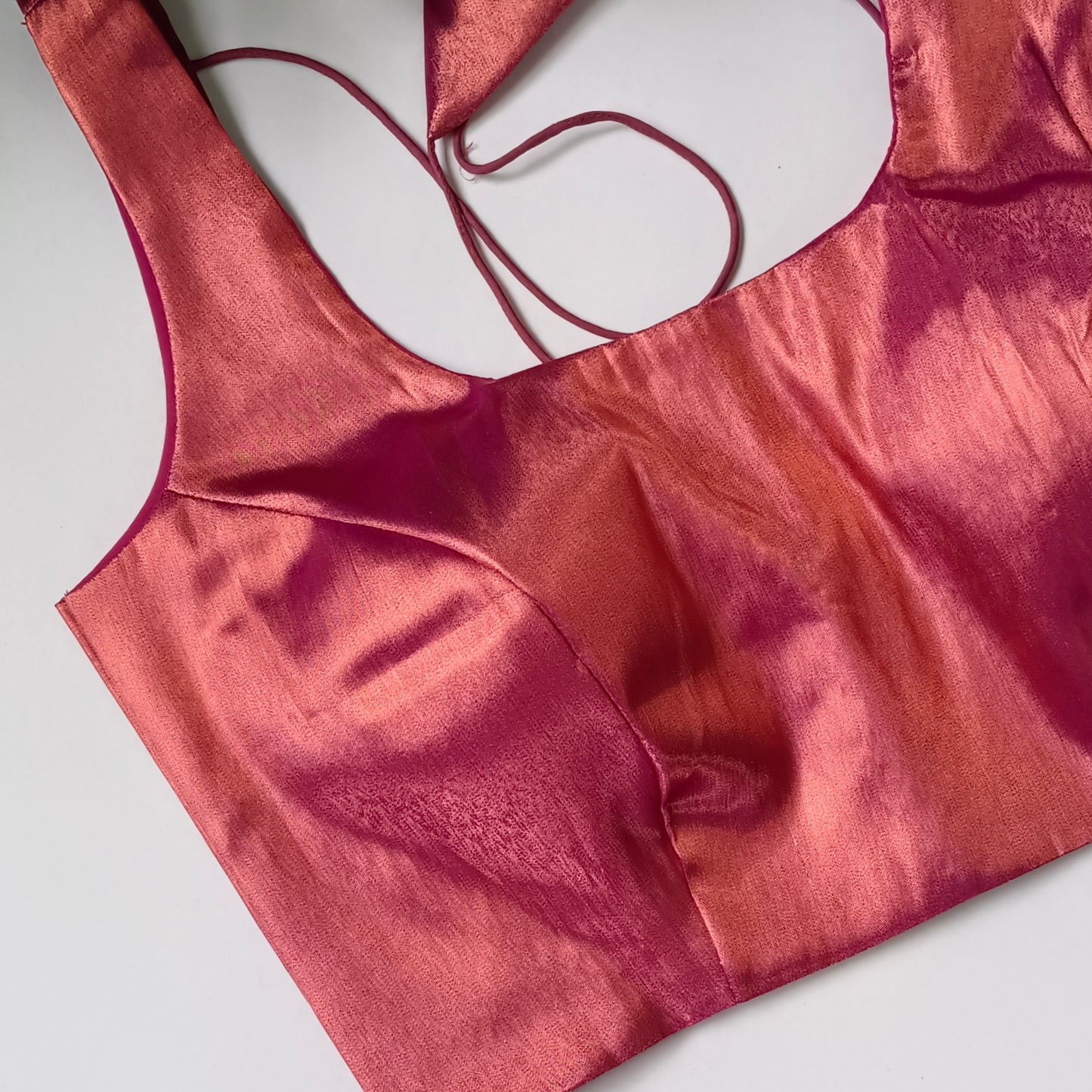 Metallic Magenta Copper Classic Sleeveless Blouse