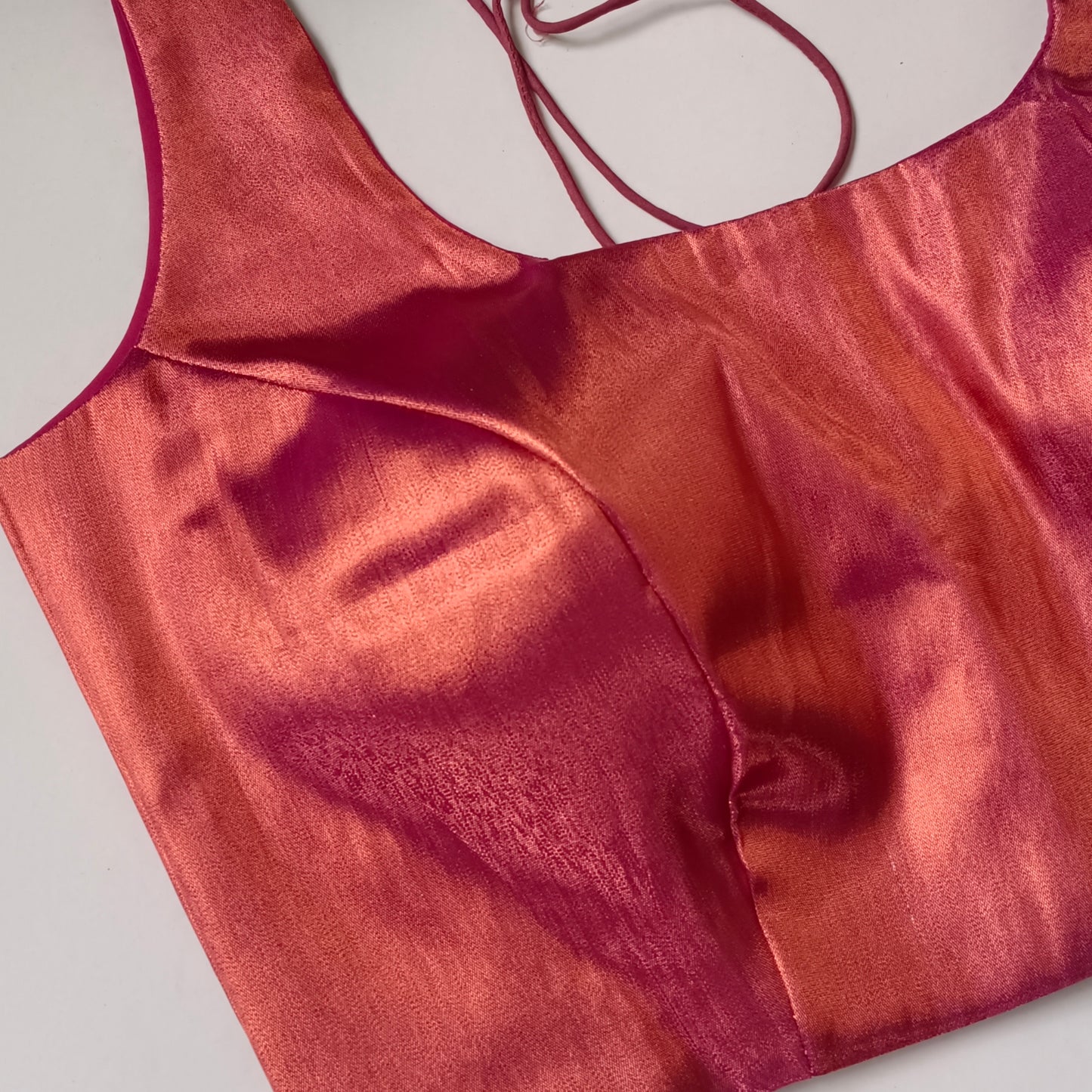 Metallic Magenta Copper Classic Sleeveless Blouse