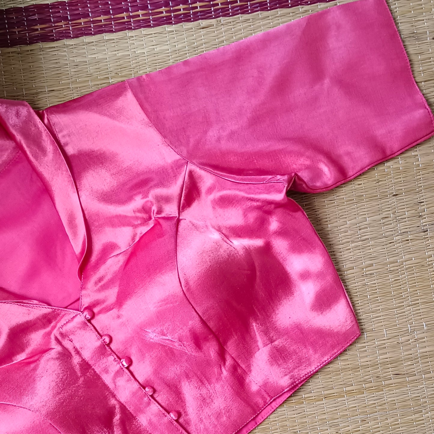 Peach Collar Neck Blouse