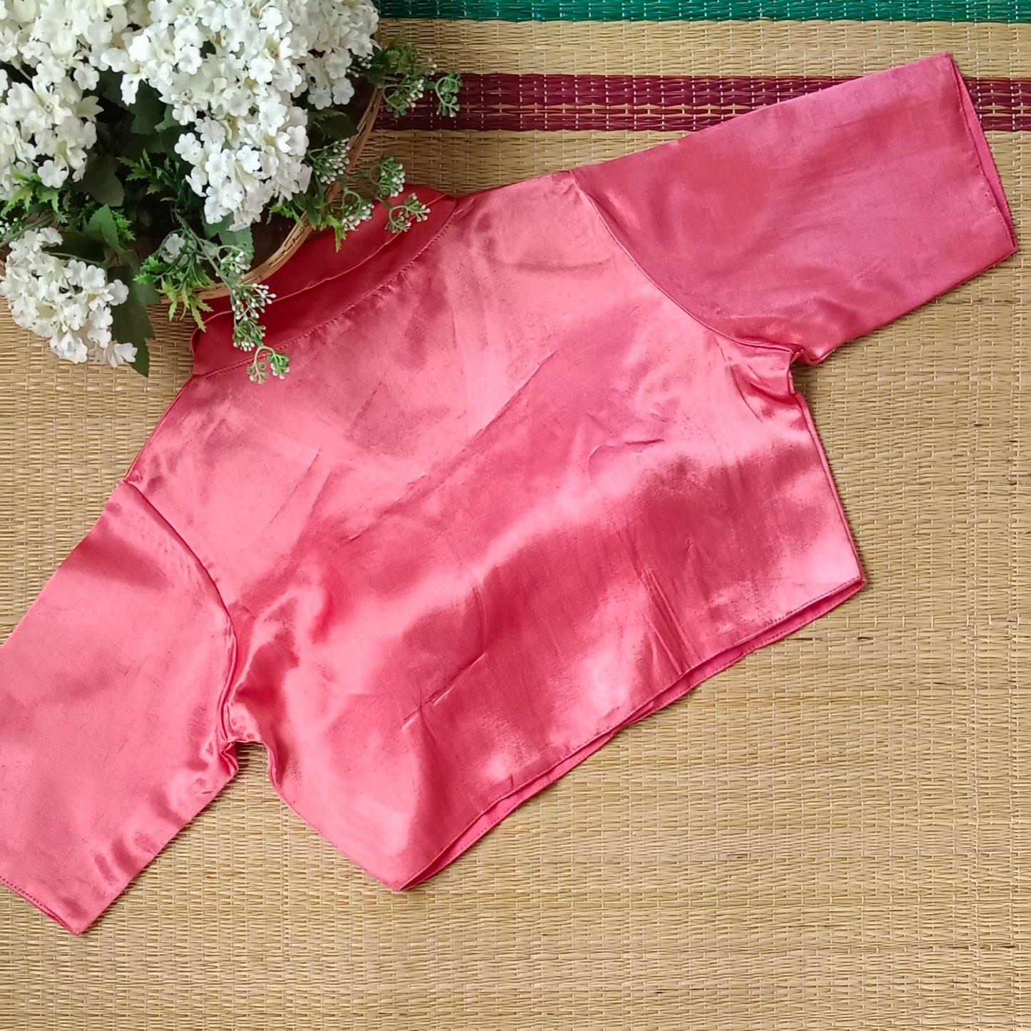 Peach Collar Neck Blouse