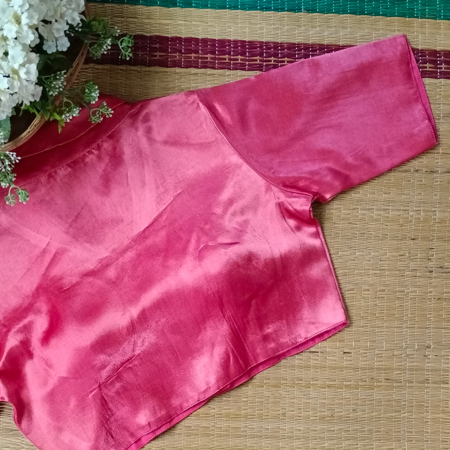 Peach Collar Neck Blouse