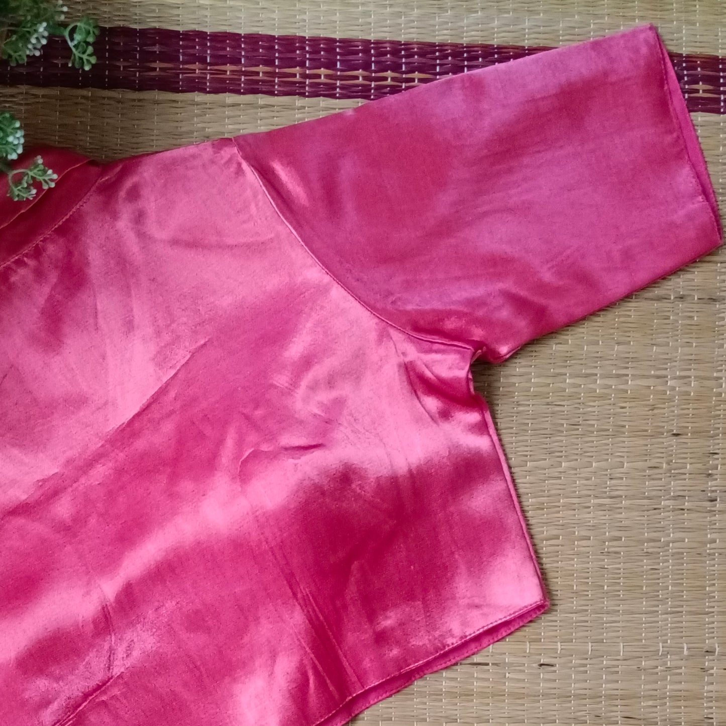 Peach Collar Neck Blouse