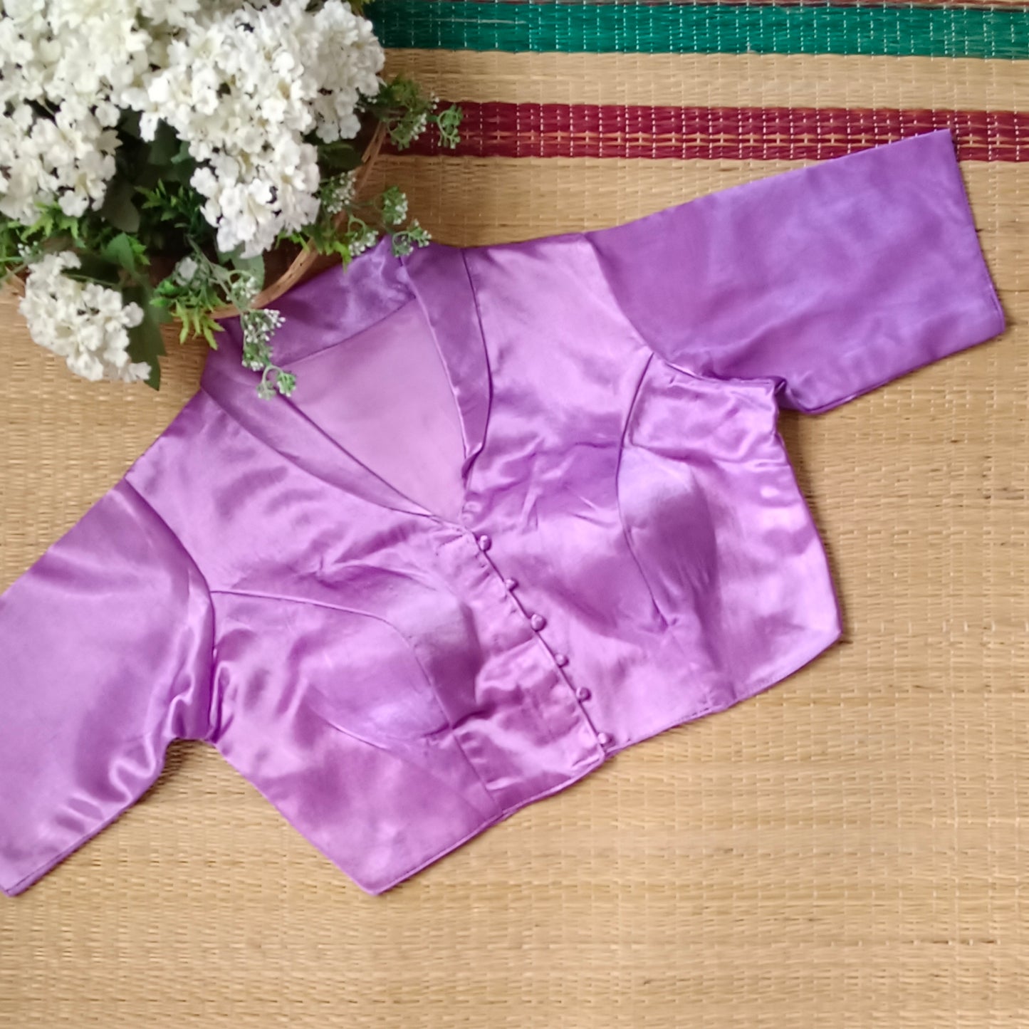 Lilac Collar Neck Blouse