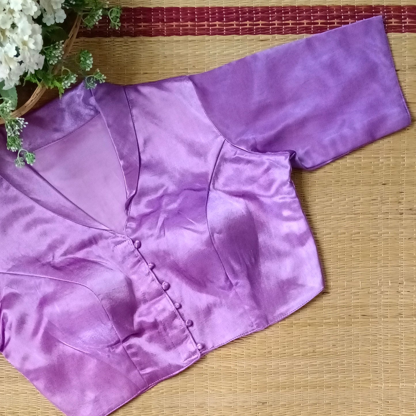 Lilac Collar Neck Blouse