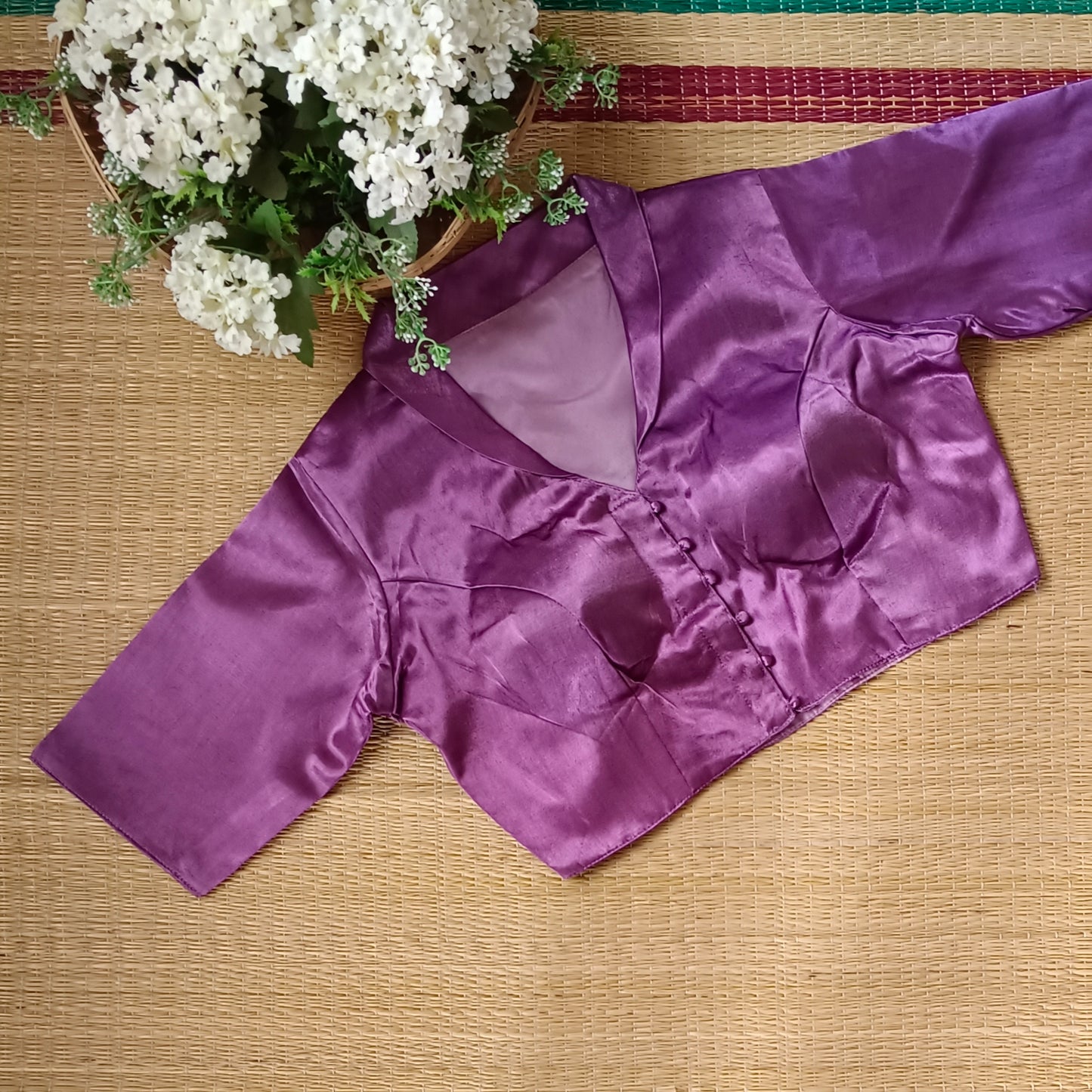 Lavender Collar Neck Blouse