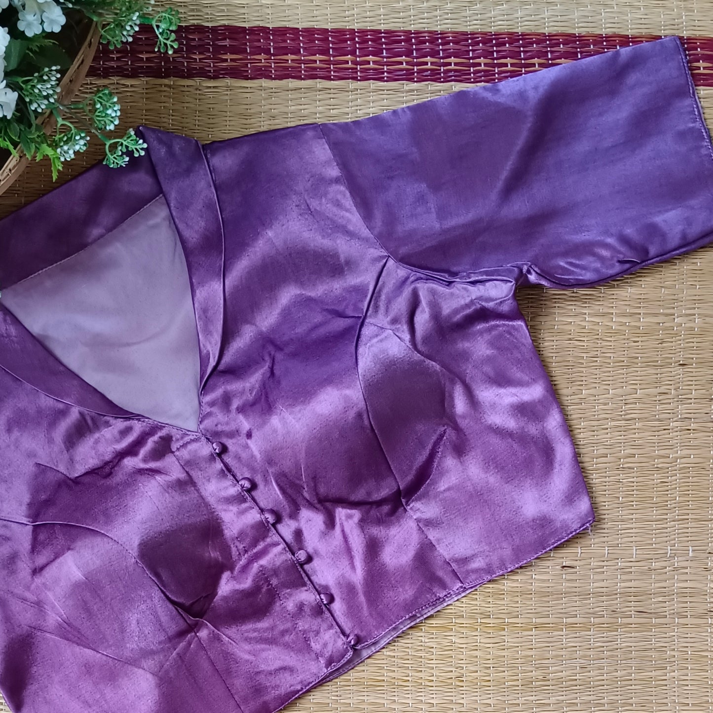 Lavender Collar Neck Blouse